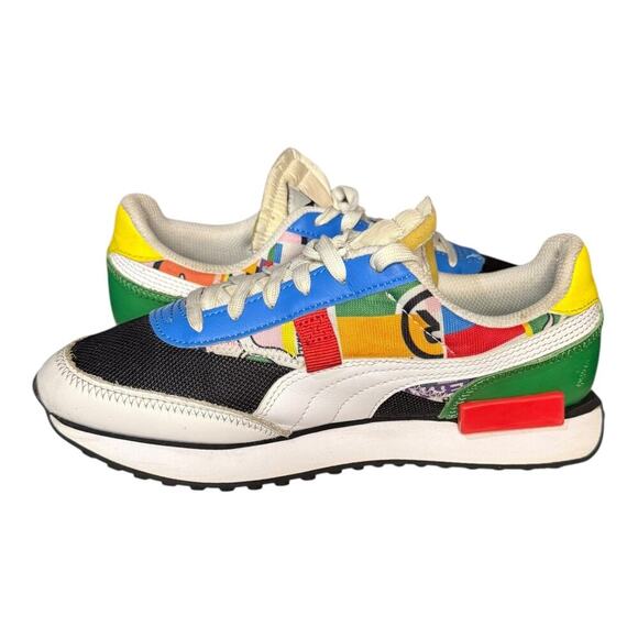 Puma Future Rider Play On Multicolor Sneakers Women’s 6.5 Retro Casual 383422-01 - Picture 6 of 8